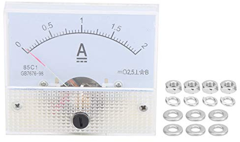 Analoger Amperemeter 85C1 0-2A Gleichstrom Zeigerinstrument Panel Einbau Strommessgerät DC