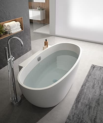Baignoire en îlot AGATA Aquarine MATE
