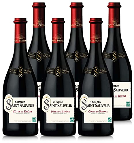 COMBES SAINT SAUVEUR - Vino tinto - DOP Côtes du Rhône - Terra Vitis - 6 botellas x 75 cl