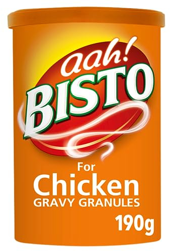 Bisto Flavoursome & Delicious Chicken Gravy Granules for Hearty Family Mealtimes, 190 g Drum (Pack of 1)
