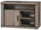 Marmex Dallas D11 - Hoher TV-Schrank; mit offenen Regalen und Einer Tür; moderner Schrank für das Wohnzimmer (Trüffel Eiche)