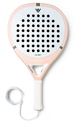 COCO Padel RC TWO Racchetta da Padel | Superficie in Fibra di Carbonio 3K | Anima in EVA Morbido | 360g | Controllo Preciso e Potenza | Giocatori Intermedi | Rosa Dusty