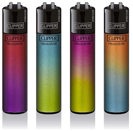 Clipper® Feuerzeuge 4er Set (Crystal Gradient #2)
