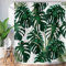 Hnmdmyi Rideau de Douche Feuilles Tropicales 180x200, Palmier Vert Foncé Jungle Plante Botanique, Baignoire Imperméable Polyester Tissu Lavable