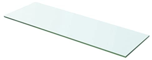FIRBNUS 60x15x0.8 cm Estante Flotante de Cristal Estanterías Transparente Panel de Estante Colgante Estante Expositor de Pared Suspendidas de Tablero Baldas Estanteria Baño Vidrio Templado