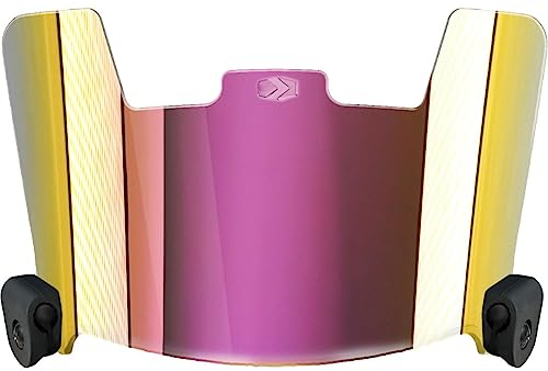 SLEEFS Fußballhelm-Visier [Pink Dawn] – getöntes professionelles Fußballvisier/Schild – passend für Jugend- und Erwachsenenhelme – inklusive Visierclips