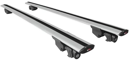acpar Kompatibel mit Toyota Auris 2 (E180) Touring Sports 2013-2018 Hook Model Relingträger Dachträger Auto Gepäckträger Grau Aluminium 2 Stangen