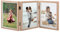 Ehuihuan Bilderrahmen 3 Bilder, Bilderrahmen Holz, Doppelt Collage Fotorahmen, Bilderrahmen Collage mit Scharnier Dreifach, Bilder Holzbilderrahmen für Büro, Hochzeit, Familie (6 Zoll-Dreifach)