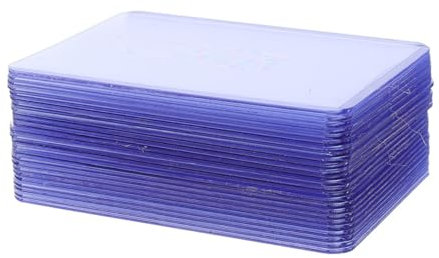VICASKY 50stücke Transparente Pvc Kartenhüllen Doppelseitig Schutzhüllen für Spielkarten Kartenhüllen Visitenkartenhüllen Schutzfolien ohne Grate für Fotos Rechnungen Etc