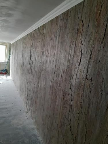 Wandverkleidung Naturstein Schiefer 244 x 122 cm Universal Echtstein Fliesen für Innen + Außen + Kamin + Dusche + Sauna ultradünn und flexibel Klinker Riemchen Wandverblender