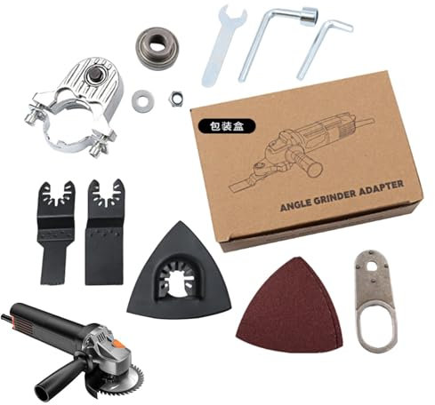 Set Di Convertitori Per Smerigliatrice Angolare | Kit Adattatore Da Smerigliatrice a Multiutensile | Set Strumenti Oscillanti Multiutensile Universale Per Smerigliatrice Angolare