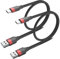 Short USB C Cable 50CM 2Pack, 0.5M USB A to USB C Cable Nylon Braided Short Type C Charger Cord Fast Charging Lead for iPhone 16 15 Samsung Galaxy S24 S23 S22 Note 20 10 A50 A20 Moto G LG