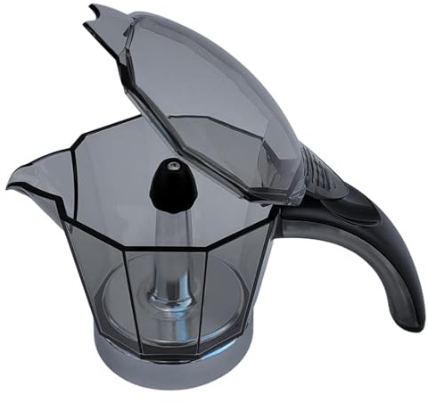 eRicambi, Caraffa Serbatoio Completo per 4 Tazze Compatibile Con Macchina da caffè DeLonghi serie ALICIA, modelli EMK4, EMKE42, EMKE42.R – Ricambio originale di alta qualità
