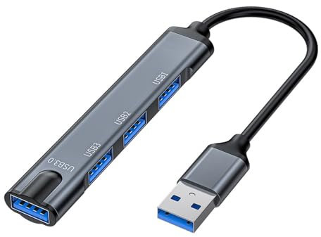 LEIDJGUN USB 3.0 2.0 Schnellübertragungsadapter mit 4 Anschlüssen für Fotografen und Video-Editoren, die Geschwindigkeit und Stabilität benötigen