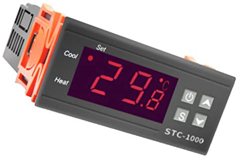 Sosoport Digitaler Temperaturregler Thermostat Für Aquarium Und Brutmaschinen Elektronischer Temperaturcontroller Für Fischteiche Und Terrarien Mit Präziser Temperaturmessung