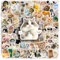 100 Stück Sticker, katzen sticker, Lustiges Katzen Aufkleber Set, cute Katzen Aufkleber wasserfeste Vinyl Aufkleber ästhetische Aufkleber für Katzenliebhaber Wasserflaschen Sammelalbum Telefon(Katze)