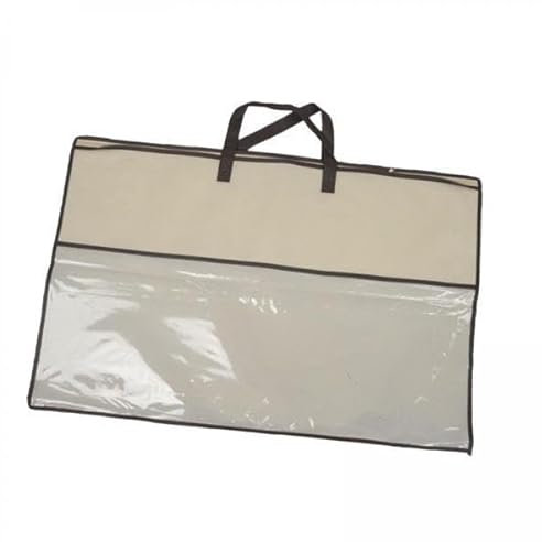MagiDeal 2x Pillow Storage Bag Tote Bag with Handles Breathable Zippered Handbag Packing Organizer for Clothes Blankets Beddings Pillows
