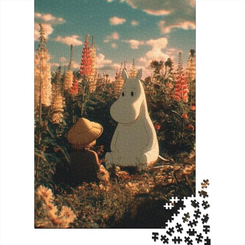 Mumin Holzpuzzles Für Erwachsene 1000 Teile Geburtstagsgeschenk Family Challenging Games Lernspiel Wohnkultur Stress Relief 1000pcs (75x50cm)