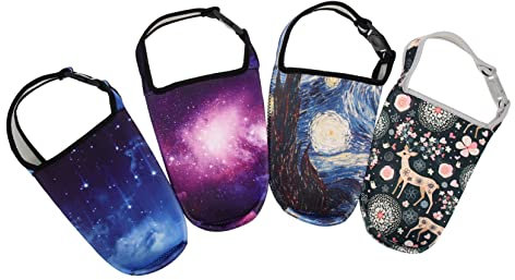 TOYANDONA 4piezas Fundas De Neopreno para Portabotellas Aislamiento De Viaje Color Azul para Picnic y Camping