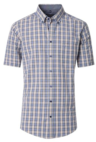 CASAMODA Freizeithemd Kurzarm kariert Comfort Fit