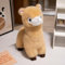 Uixxducc Alpaka Plüschtier Stofftier, Alpaka Kuscheltier Plüsch Spielzeug Lama Stofftier Lama Kissen, Geschenk für Kinder Mädchen Jungen (40cm,Khaki)