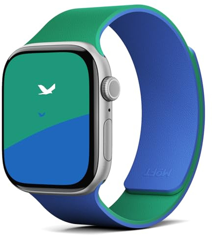 MOFT Ersatzarmband Kompatibel mit Apple Watch Armband 49/46/45/44/42mm Damen Herren, Doppelseitiges Magnetisches Silikon Armband für iWatch Ultra 3/2/1 & Series 11/10/9/8/7/SE/6/5/4/3/2/1