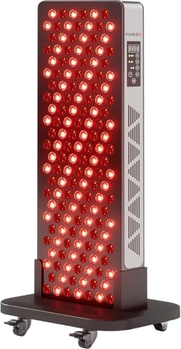 Rotlichttherapie-Panel Lampe, 156 LEDs Rotlicht, für Familie und Sport | Infrarotlampe 460–880nm, 3 Modi, dimmbar, Timer– für tiefe & oberflächliche Gewebe