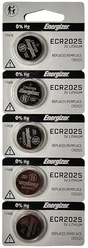 eForCity Lot de 5 piles pour calculateurs de montres CR2025 CR 2025