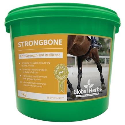 Global Herbs Strongbone Equine Bone, Joint & Mineral Balance Support Powder 1kg