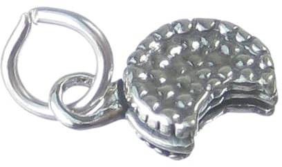 Cookie Biscuit Sterling Silber Charm .925 x 1 Cookies Kekse Charms