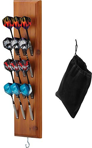 Viper Uni-Erwachsene Sisal/Bristle Dartboard Bundle Dart-Halter zur Wandmontage, für 12 Dartpfeile mit Stahl-/Softspitze, Zimt-Finish, Einheitsgröße