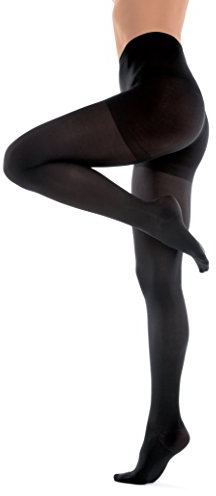 TOROS GROUP MANUFACTURE Panty pantimedias de compresión 16-18 mmHg- Panty de compresión graduadas Prevención de las venas varicosas Negro Small