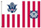 Fyon Maritimes Banner Ensign of the Coast Guard Flagge, 90 x 150 cm