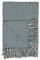 IB Laursen Plaid aus Baumwolle mit Fransen Farbe blau