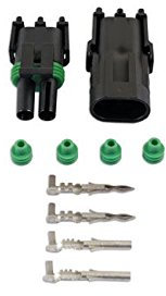 Kit connettore elettrico per auto Delphi 2 pin 10 Pc