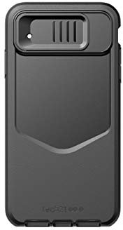 tech21 Enterprises Protective Apple iPhone XS Max Case Maximum Protection Back Cover with Lens Cover and Belt Holster- Evo Max - Black, T21-6146