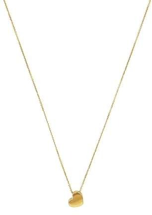 Amor Kette mit Anhänger Damen Halsschmuck, 42 cm, Gold, Herz, Kommt in Schmuck Geschenk Box, 2022969