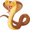 kleberio Aufkleber Cobra Schlange Sticker selbstklebend wetterfest Autoaufkleber Wohnmobile Dekoration Auto Motorradhelm Wohnwagen 10 x 10 cm