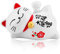 HERCHR Lucky Cat, Lucky Cat Waving Arm Lazy Lazy Laying Wealth Fortune Cat White Chinese Cat Waving Arm Cute Solar Lucky Cat Statue Maneki Neko Lucky Cat for Decorating Front Desk, Car