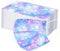 AmyGline 50 Stück Kinder-Mundschutz mit Motiv Cartoon Druck,Einweg_3-lagig_Staubdicht,Atmungsaktiv Mundbedeckung Bandana Halstuch für Jungen und Mädchen (V-Blumen, 50PC)