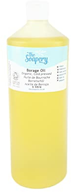 Olio di borragine biologico 1 litro - spremuto a freddo, crudo, puro, non raffinato