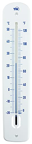 Grande termometro da esterno – 380 mm termometro da giardino esterno per uso in giardino, serra, patio, terrazza solarium, capannone, parete ortografica, termometro classico per interni ed esterni