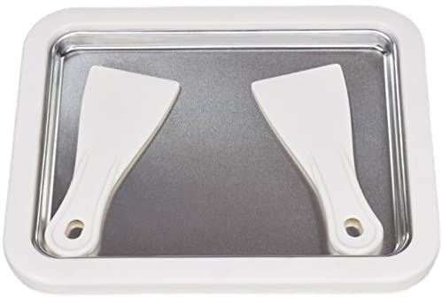 U/ D Mini ice cream machine instant ice cream roll pan with 2 shovels DIY ice cream roll pan children's family frozen yogurt maker milkshake pan