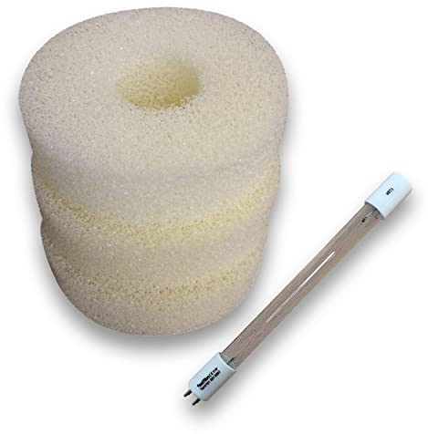 Finest-Filters Compatible Laguna Pressure Flo 2500 Foam Filter Set With 10w/11w UV Bulb Lamp Pond