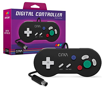 CirKa Controller digitale cablato per GameCube (GC) - (nero)