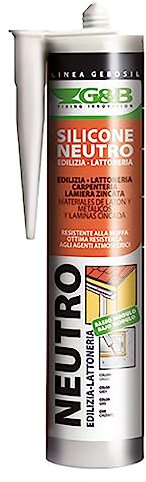 24PZ SILICONE NEUTRO PER LATTONERIA 'GEBOSIL' testa di moro ml 310