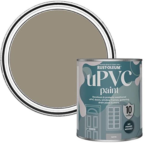 Rust-Oleum Brown uPVC Door and Window Paint In Satin Finish - Cocoa 750ml