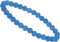 ELEDORO Stretch Armband aus echten Edelstein-Perlen (6mm) – Perlenarmband für stilvolle Eleganz (Achat blau)