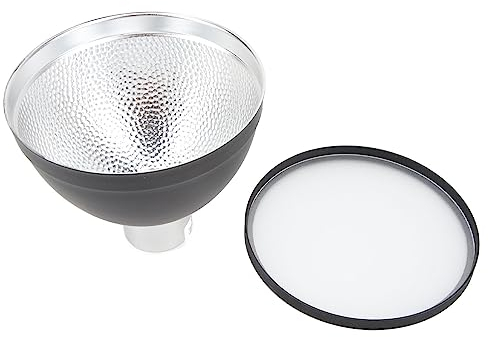 Difusor Reflector Estándar de 4,7 Pulgadas/12 Cm, Accesorio de Efecto de Luz Suave para Flashes ADS2 AD200 AD360, Plato de Sombra de Lámpara para Luz Estroboscópica de Estudio