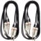 Stagg STC3P Phone Plug - Phone Plug Audio Twin Cable - 3m (Pack of 2)